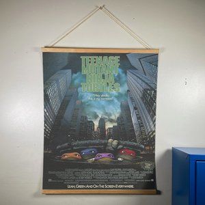 Tmnt Ninja Turtles Movie Canvas Wooden Gold Hanger